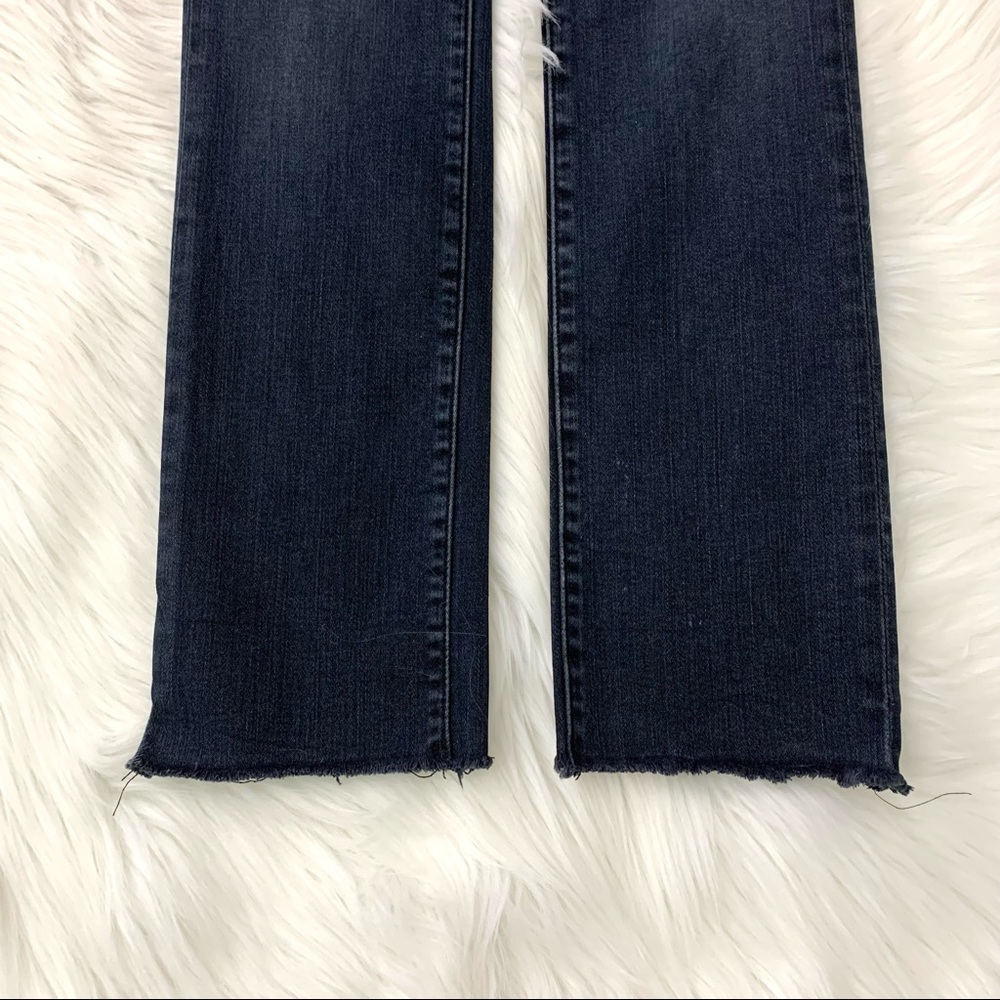 MOTHER Rascal Ankle Snippet Cropped Jeans in BLACKBIRD SIZE 24 - Picture 13 of 15